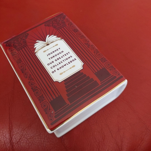 Red Book Shaped Great LIBRARIES small Plant Holder Flower Pot. (Bag D) - Picture 2 of 5